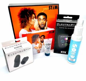 YourStim Elektrosex Beginners Box: ElectraStim KIX mit umfangreichem Zubehör!